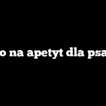 Co na apetyt dla psa?