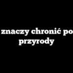 Co to znaczy chronić pomnik przyrody