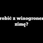Co zrobić z winogronem na zimę?
