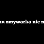 Czemu zmywarka nie myje?
