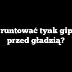 Czy gruntować tynk gipsowy przed gładzią?