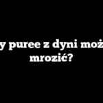 Czy puree z dyni można mrozić?