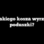 Do jakiego kosza wyrzucić poduszki?