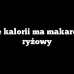 Ile kalorii ma makaron ryżowy