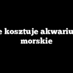 Ile kosztuje akwarium morskie