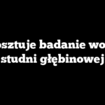 Ile kosztuje badanie wody ze studni głębinowej