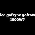 Ile piec gofry w gofrownicy 1000W?