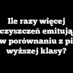 Ile razy więcej zanieczyszczeń emitują stare piece w porównaniu z piecami wyższej klasy?