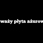 Ile waży płyta ażurowa?