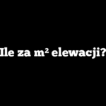 Ile za m² elewacji?