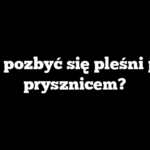 Jak pozbyć się pleśni pod prysznicem?