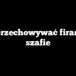 Jak przechowywać firanki w szafie