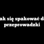 Jak się spakować do przeprowadzki