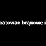 Jak uratować brązowe iglaki
