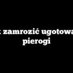 Jak zamrozić ugotowane pierogi