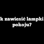 Jak zawiesić lampki w pokoju?