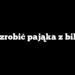 Jak zrobić pająka z bibuły