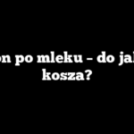 Karton po mleku – do jakiego kosza?