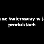 Mąka ze świerszczy w jakich produktach