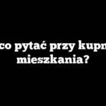 O co pytać przy kupnie mieszkania?