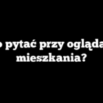 O co pytać przy oglądaniu mieszkania?