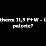 Porotherm 11,5 P+W – ile na palecie?