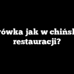 Surówka jak w chińskiej restauracji?